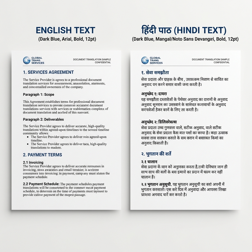 Hindi English Translation
